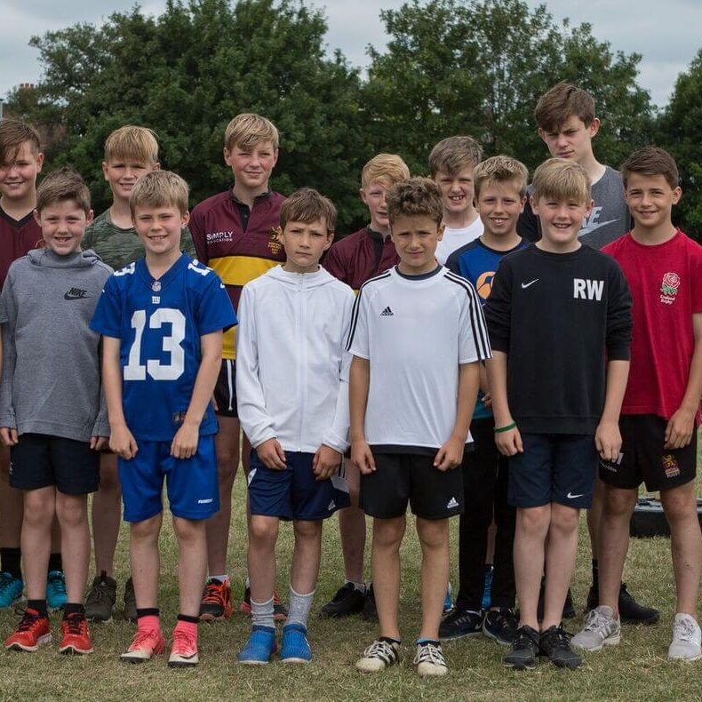 Teen fitness groupshot